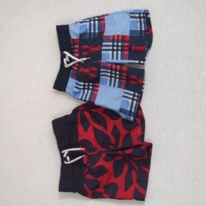 Gymboree Toddler Swim Board Shorts Bundle Size 12-18 Months & 18-24 Months